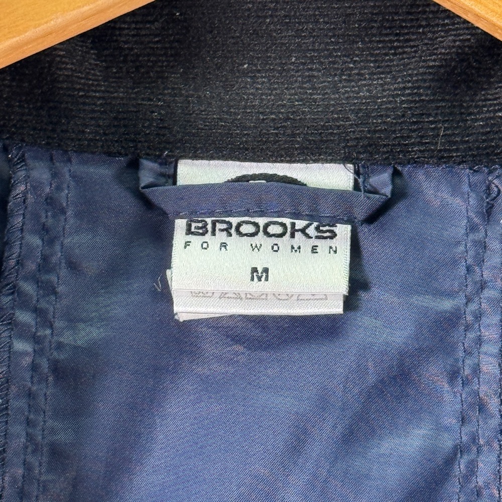 Vintage Brooks Windbreaker Jacket Womens Medium‎ Blue Running Sportswear Y2K - Picture 4 of 11